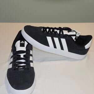 Adidas VL Court 3.0 Skate Sneakers Men’s 12 Black White Brand New ID6278